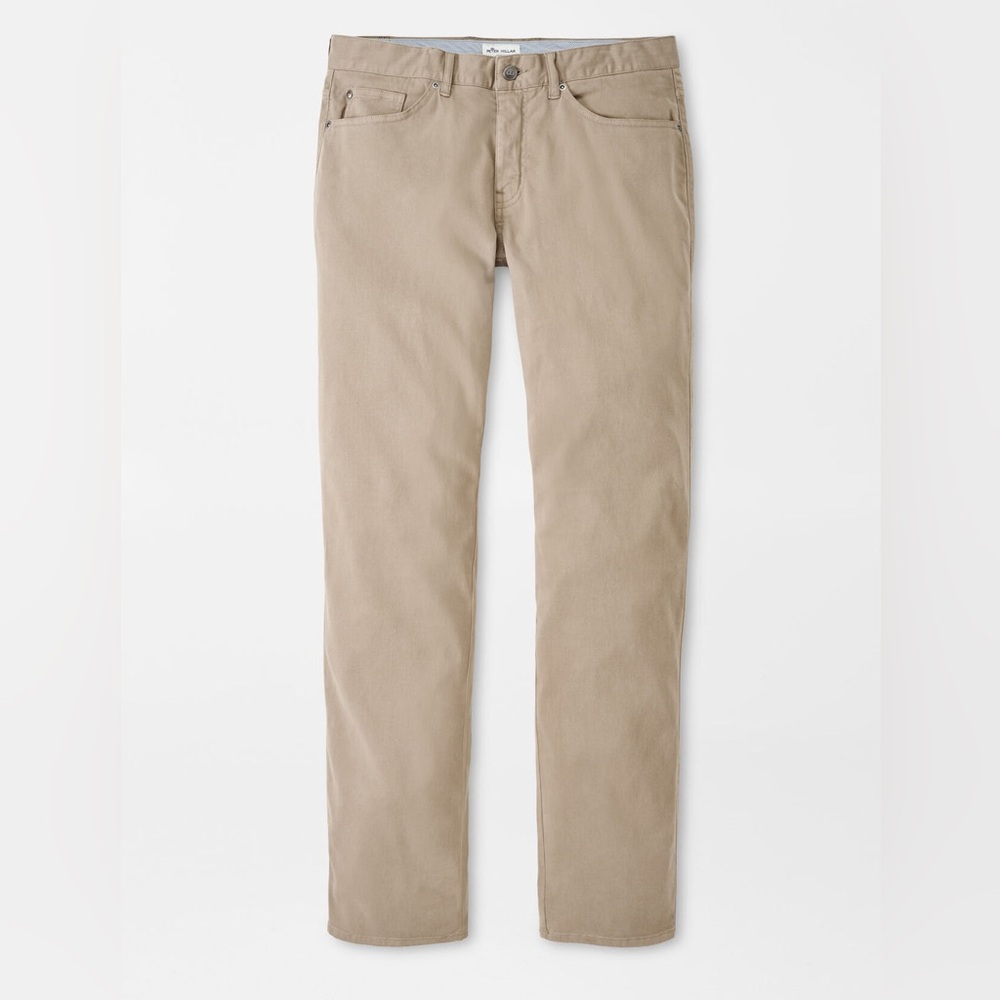 Peter Millar Grain Ultimate Sateen Five-Pocket Pants ME0B39 Beige Chino